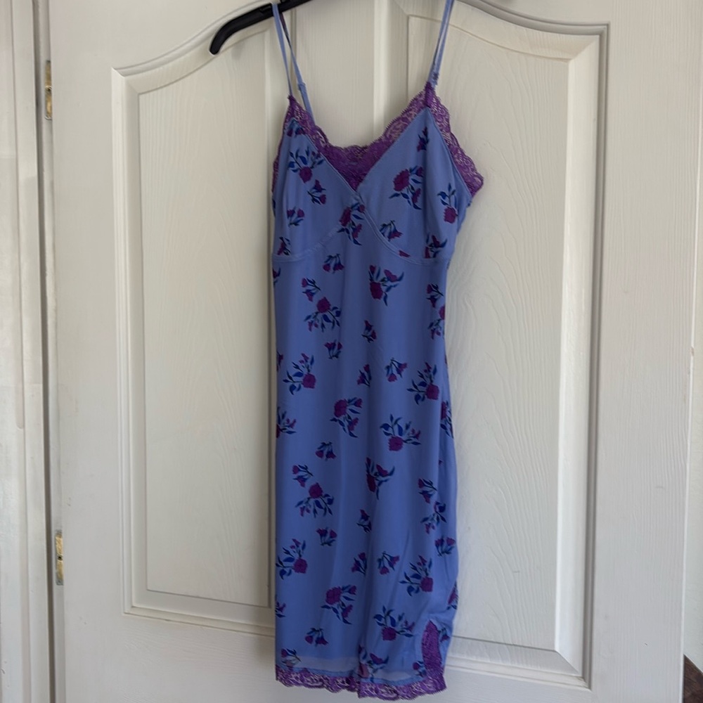 Wild Fable - Periwinkle Floral Print Dress (Size Small)